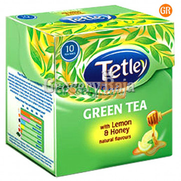 Tetley Green Tea - Lemon and Honey 100 Tea Bags