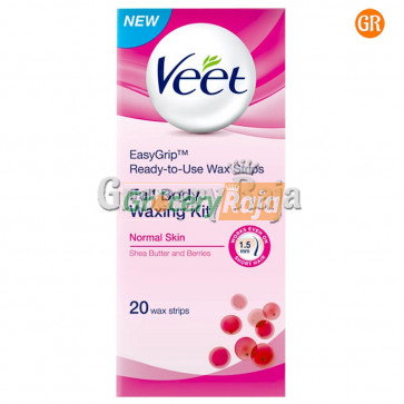 Veet Full Body Waxing Kit - Dry Skin 20 Strips