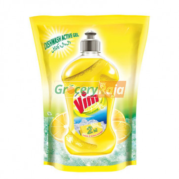 Vim Drop Dishwashing Active Gel 225 ml Pouch