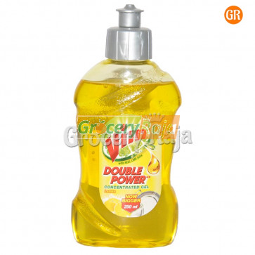 Vim Dishwash Liquid Double Power Concentrated Gel Lemon 250 ml