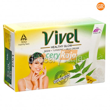 Vivel Healthy Glow Neem Turmeric & Milk Cream Soap 100 gms