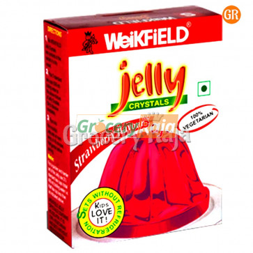 Weikfield Jelly Crystals - Strawberry Flavour 90 gms
