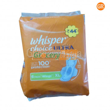 Whisper Choice Ultra Wings Sanitary 6 Pads