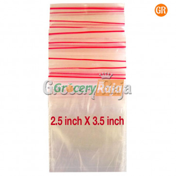 Zip Lock Covers 2.5x3.5 Inch (Pack of 100)