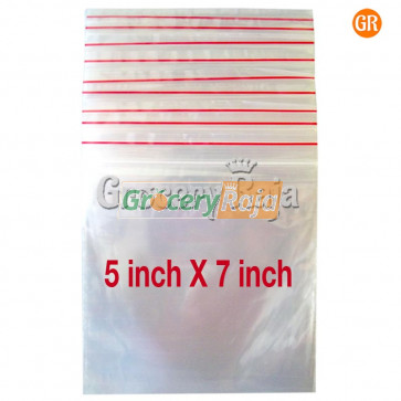 Zip Lock Covers 5x7 Inch (Pack of 100)