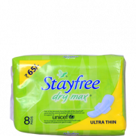 Stayfree Dry Max Ultra Thin Sanitary 8 Pads