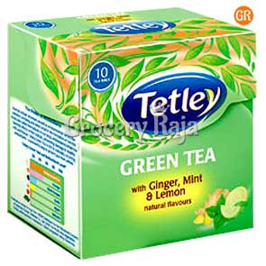 Tetley Green Tea - Ginger Mint and Lemon 100 Tea Bags