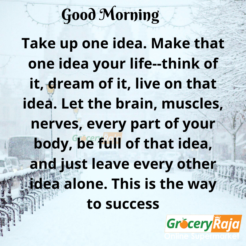 Make That One Idea Your Life Grocery Raja